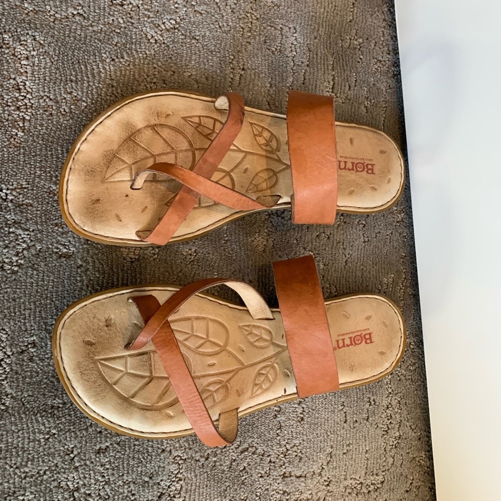 Born, Tan, leather sandal
